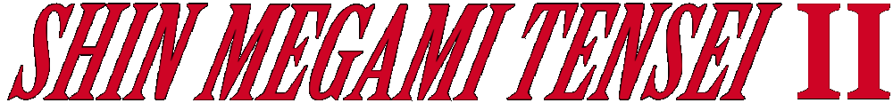 Shin Megami Tensei logo for Super Famicom